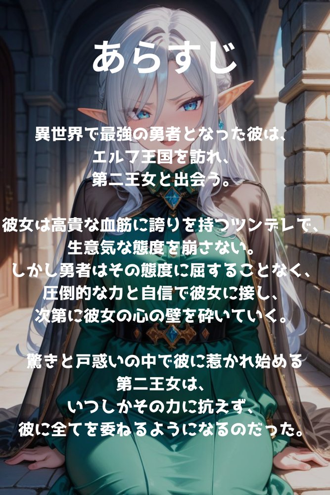 エルフ王国のお姫様がチン棒に服従した件【全Pセリフあり】 エロ同人誌画像 009
