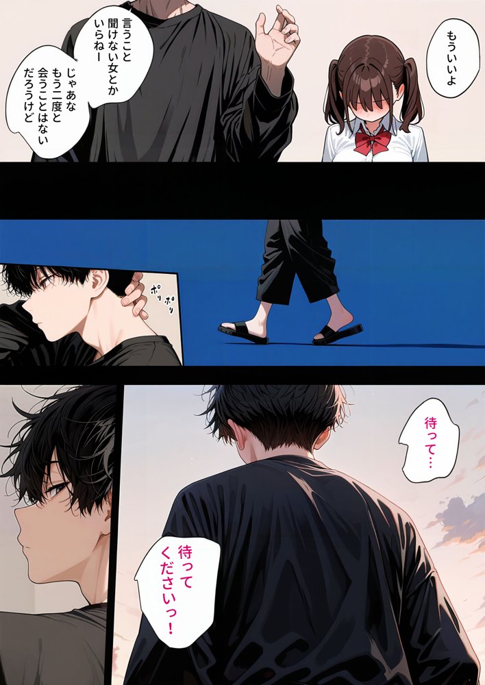 なんでもするから捨てないで エロ同人誌画像 008