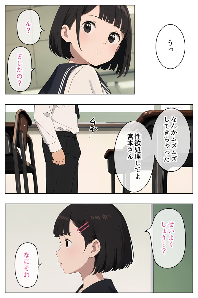 セーラー服で見抜きさせてくれる学校 エロ同人誌画像 009