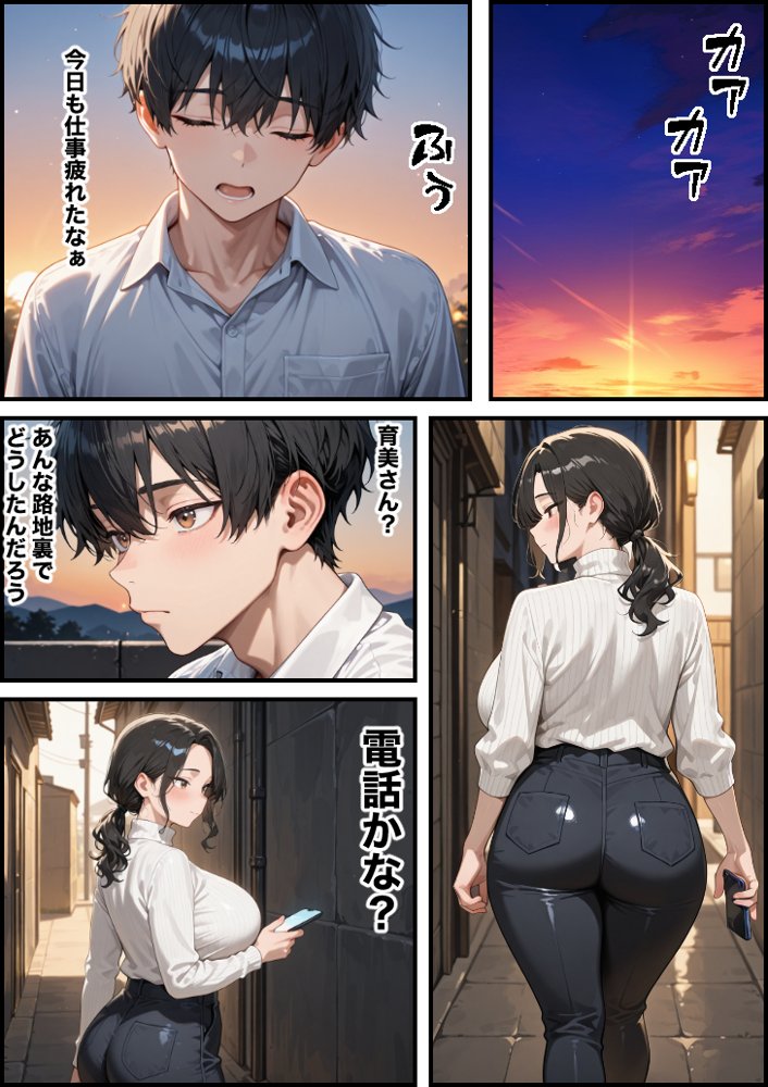 お金に困る隣の娘持ち未亡人（32）の相談から始まるイチャラブ関係の話 エロ同人誌画像 005