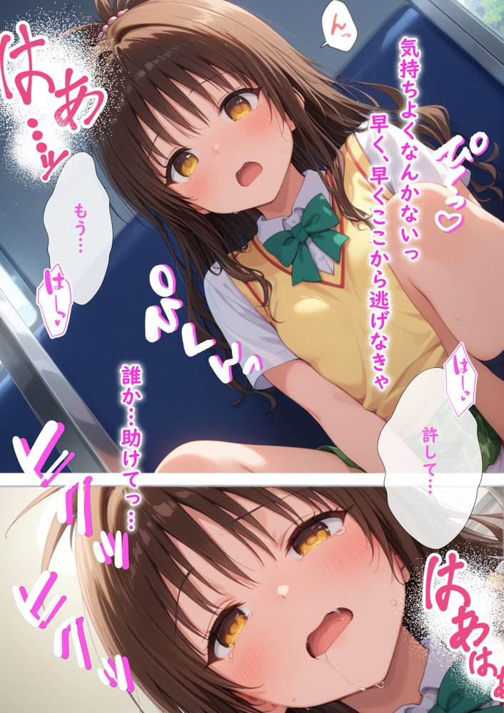 調教ヒロイン 結〇美柑 編 電車でオス達に痴〇されてメスにされました エロ同人誌画像 003