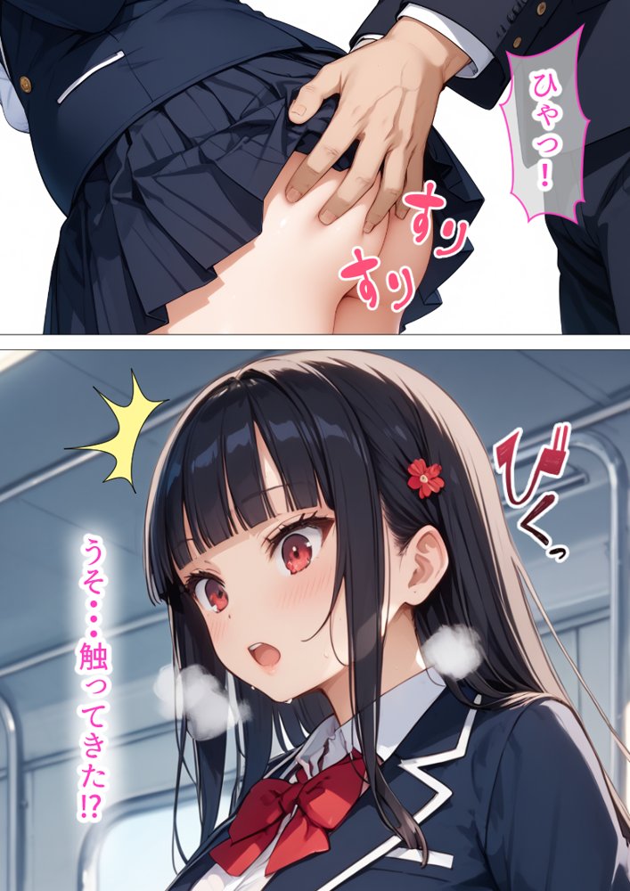 種付けおじさんに痴●された件 爆乳JK編 エロ同人誌画像 009