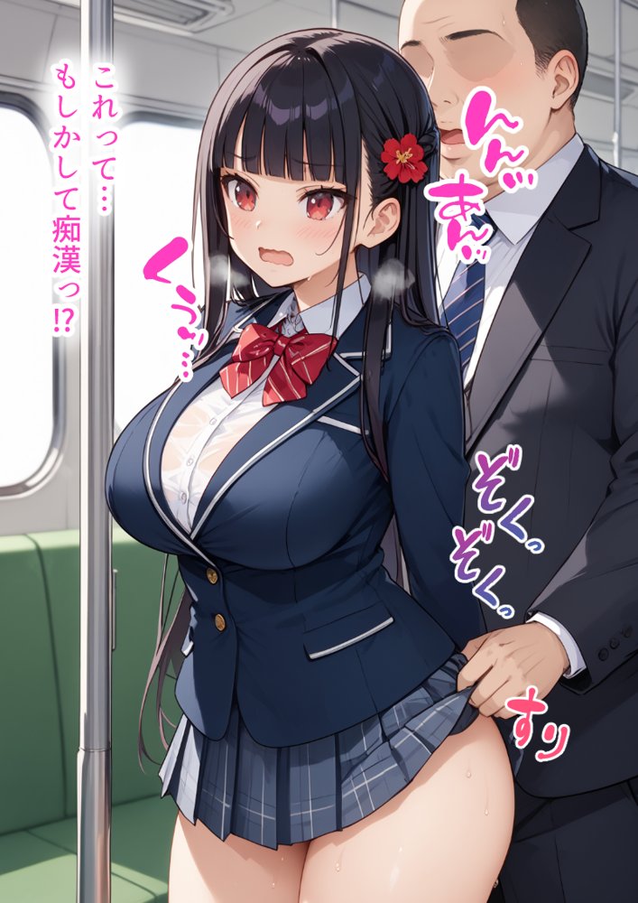 種付けおじさんに痴●された件 爆乳JK編 エロ同人誌画像 010