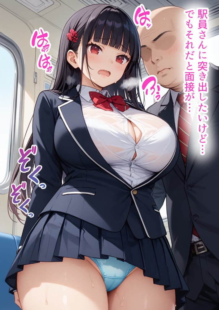 種付けおじさんに痴●された件 爆乳JK編 エロ同人誌画像 011