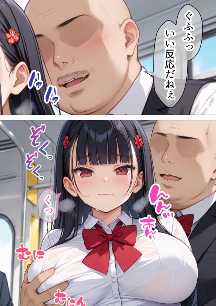 種付けおじさんに痴●された件 爆乳JK編 エロ同人誌画像 014