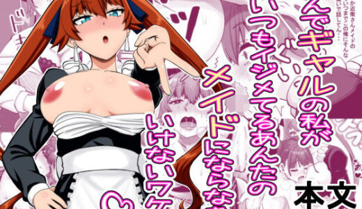 なんでギャルの私がいつもイジメてるあんたのメイドにならなきゃいけないワケぇ
