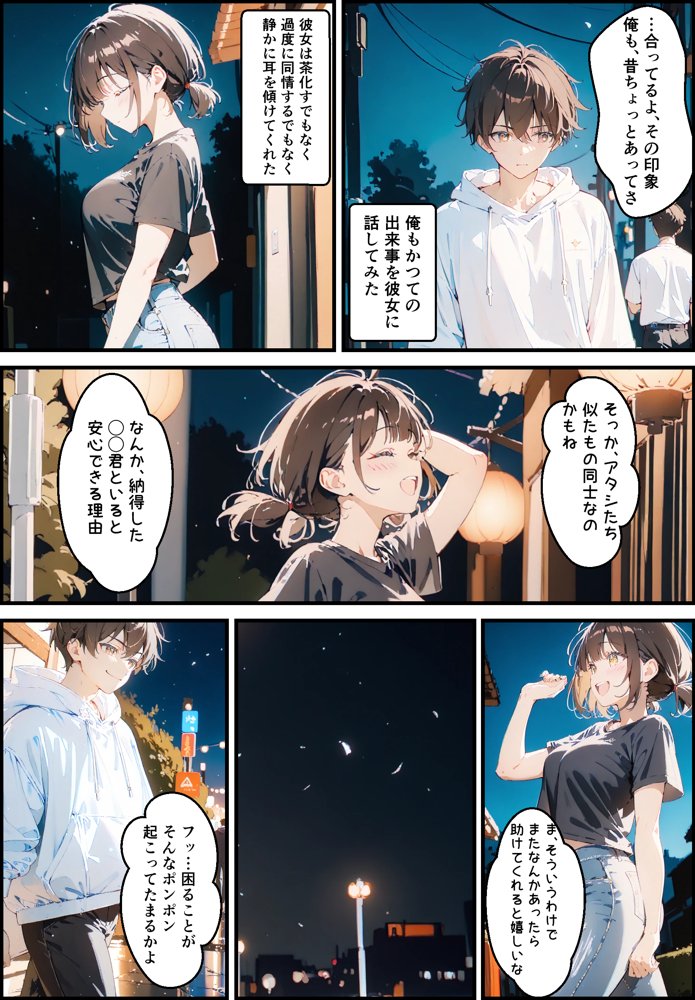 隣に住んでる大学の同期と甘々初えっち エロ同人誌画像 009