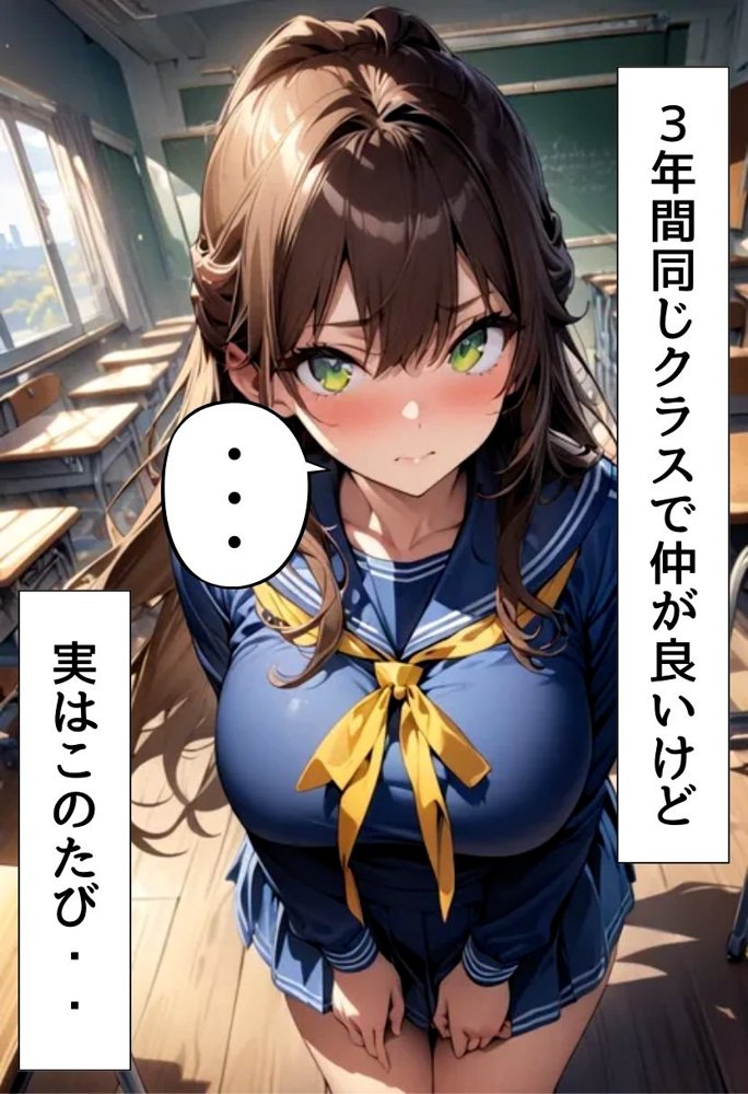 爆乳同級生と従順濃厚えっち エロ同人誌画像 003