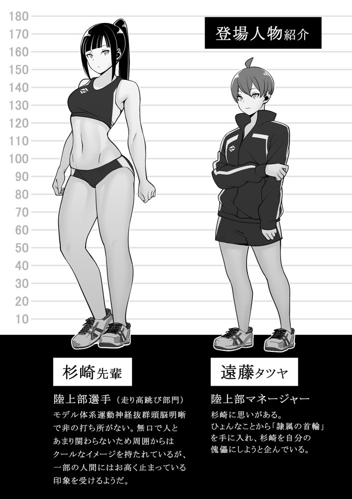 隷属の首輪 憧れの陸上部先輩を捕らえて自分の好みに洗脳調教 エロ同人誌画像 003