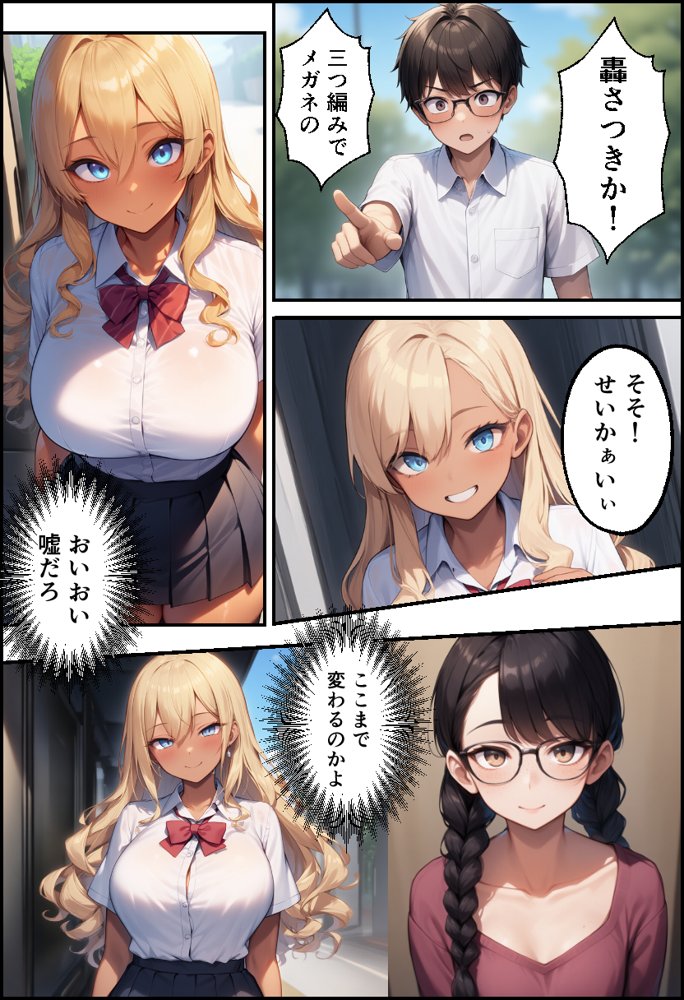 幼なじみが巨乳ギャルになっていたので筆おろしさせてもらった エロ同人誌画像 010