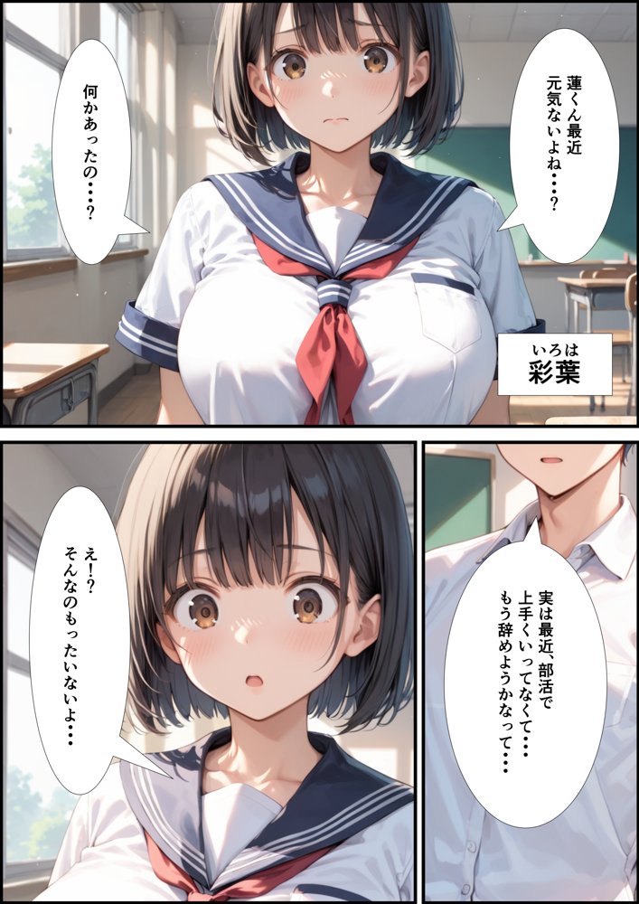 【性春イチャラブDAYS】部活を辞めようとしたら爆乳マネージャーの家でえっちすることになった件 エロ同人誌画像 001