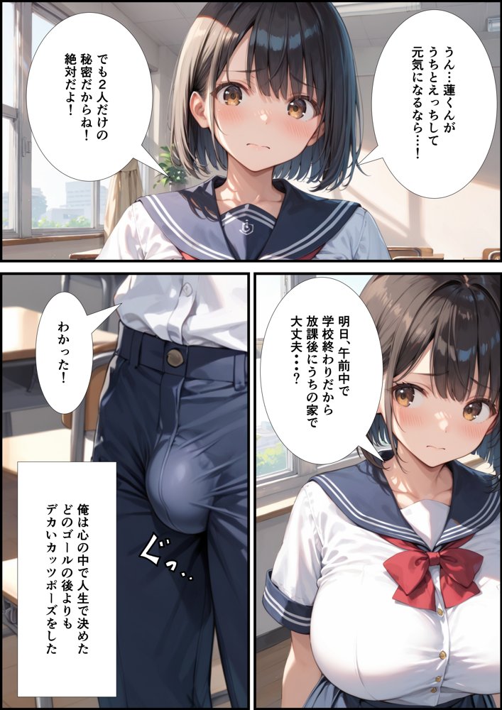 【性春イチャラブDAYS】部活を辞めようとしたら爆乳マネージャーの家でえっちすることになった件 エロ同人誌画像 005