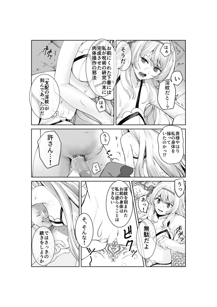 支配の淫紋 ―おっさん店主に淫紋を植え付けられて身も心も征服される姫騎士物語― エロ同人誌画像 012