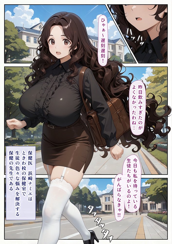 授乳保健室【ナミエ先生の女の子のイかせ方】 エロ同人誌画像 001