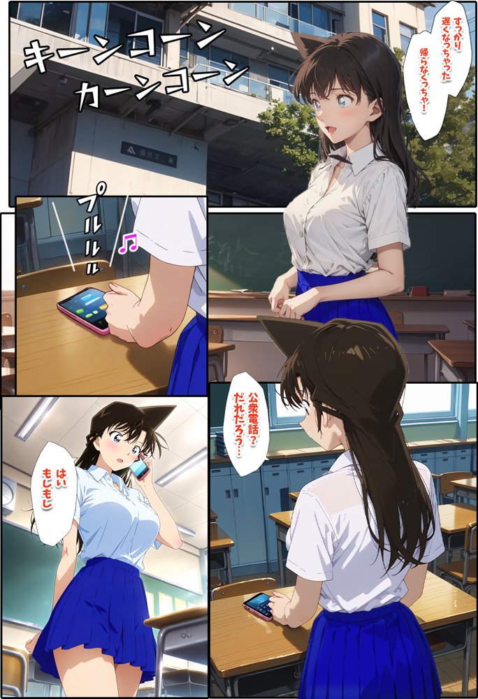 名探偵の三角関係8 エロ同人誌画像 002
