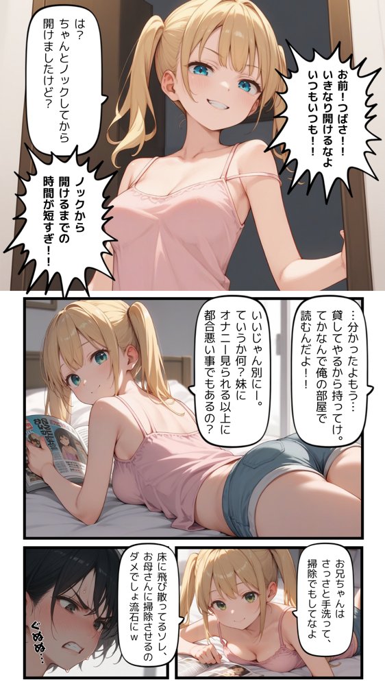 催●アプリでウザい妹と恐怖の生徒会長を支配する話 エロ同人誌画像 002