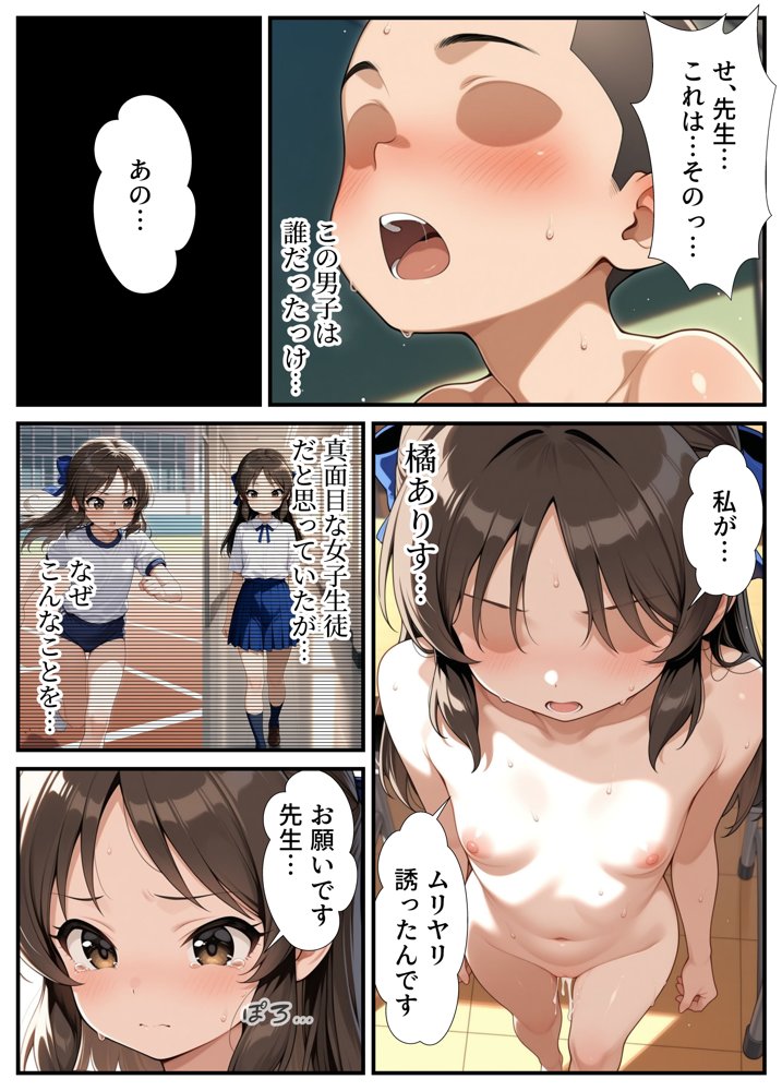 先生を誘惑しようとしたアイドルが大きなお●んちんでわからされちゃう（？）お話 エロ同人誌画像 002