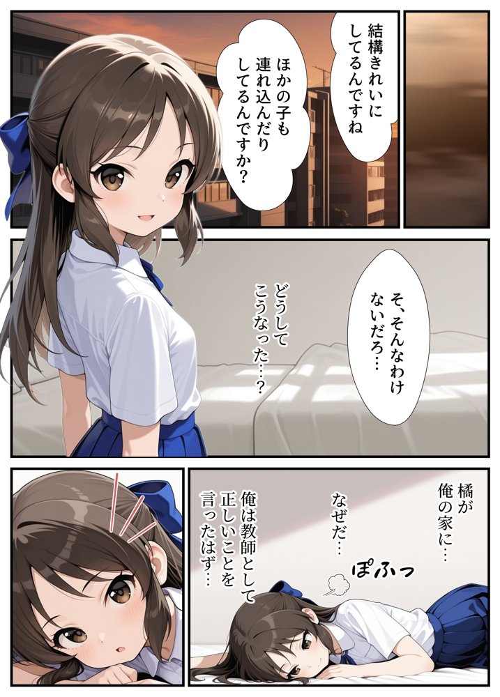 先生を誘惑しようとしたアイドルが大きなお●んちんでわからされちゃう（？）お話 エロ同人誌画像 009
