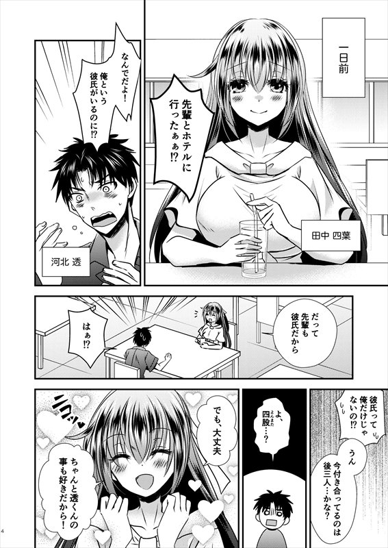 四股クソ女と入れ替わった俺 エロ同人誌画像 003