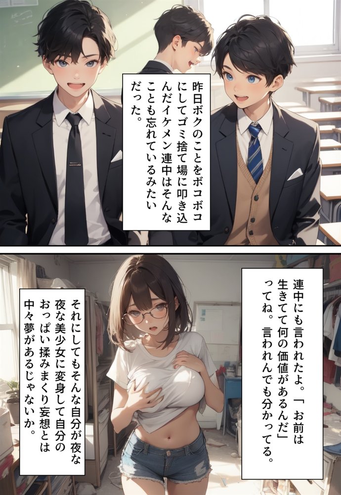 突然女体化能力を得たボクの愉快な生活 エロ同人誌画像 042