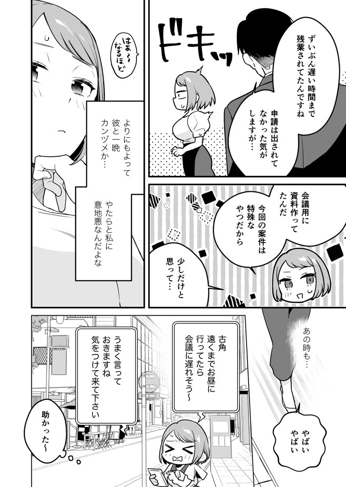 閉じ込められた上司と部下が朝までヤリまくる話 エロ同人誌画像 008