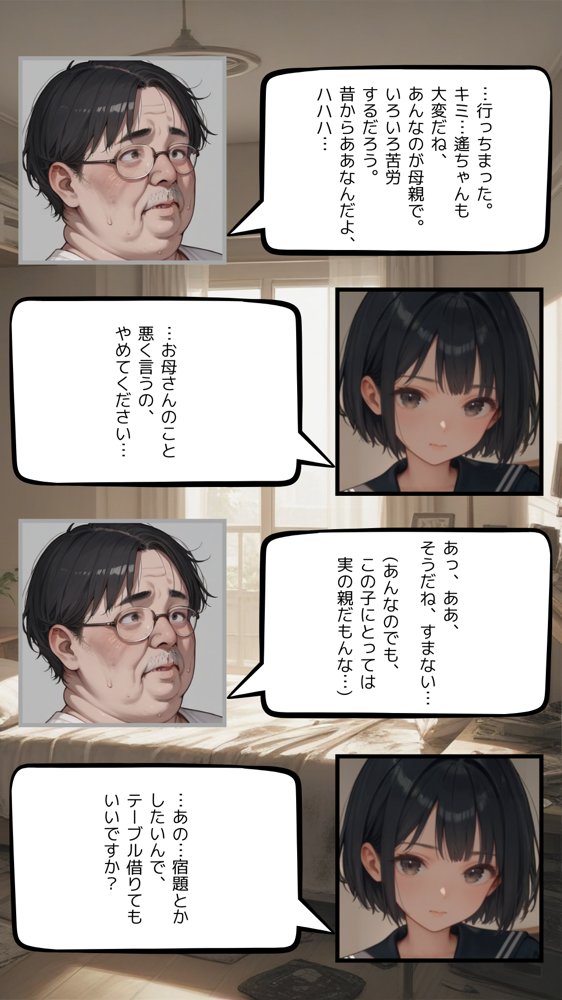 おじさんは ぶたないの？ エロ同人誌画像 009