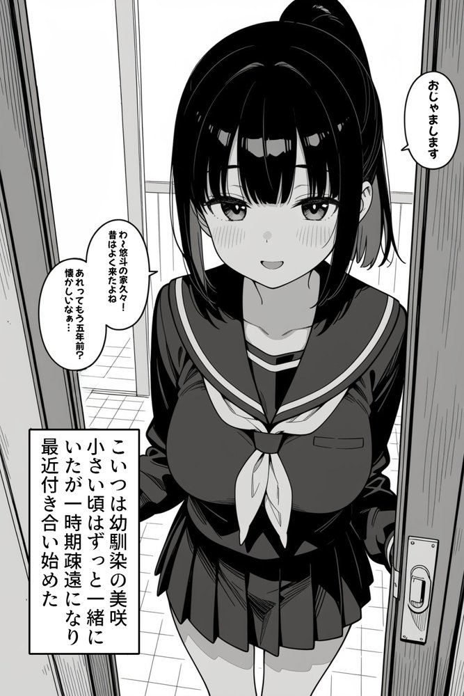 幼馴染とドキドキえっち始めました。 エロ同人誌画像 001