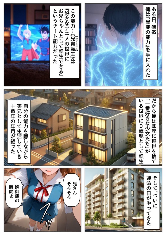 俺は大好きなアス●のお兄ちゃんになる《セリフ有りCG版》〜《お兄ちゃんに転生》〜 エロ同人誌画像 001