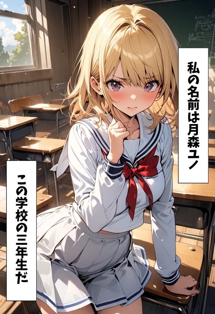 巨乳美少女が先生にマ●コ貸した話 エロ同人誌画像 002