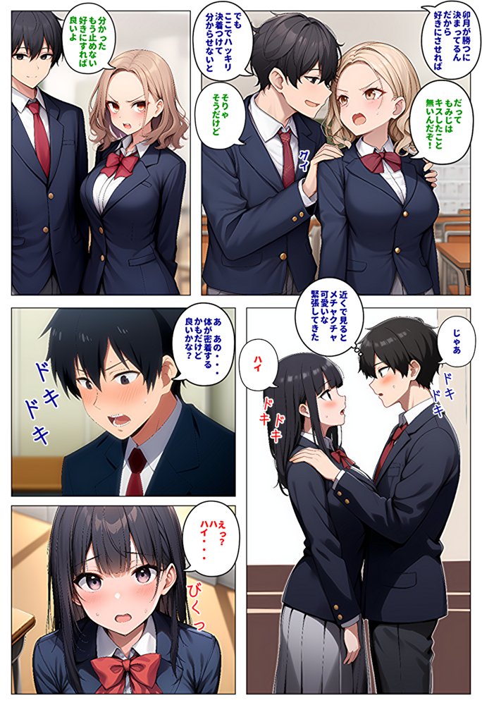【メッチャエロい作品なので新作セールします】委員長とギャルがセックス勝負を始めたんだが俺が審判をする事になった話 エロ同人誌画像 014