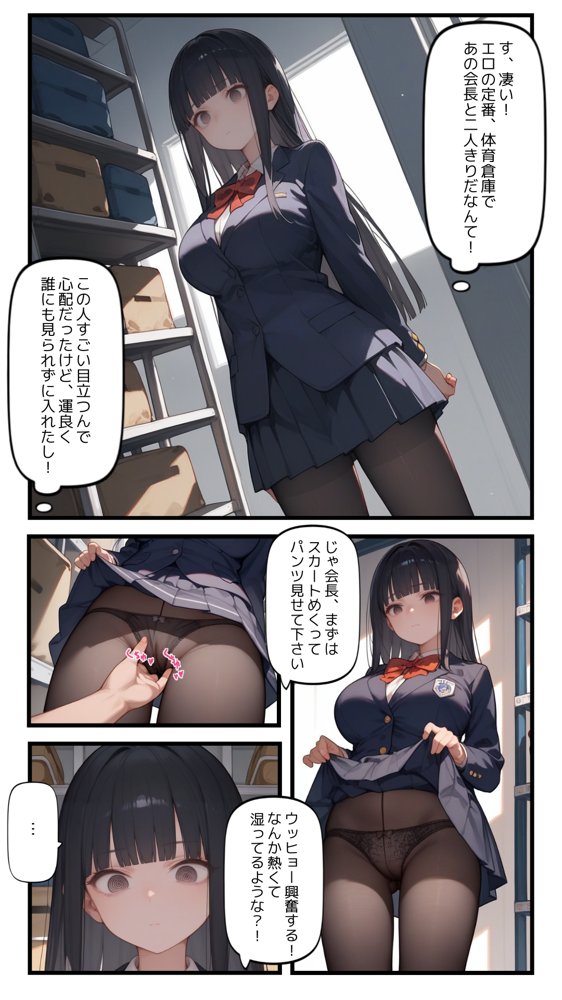 催●アプリでウザい妹と恐怖の生徒会長を支配する話 エロ同人誌画像 016