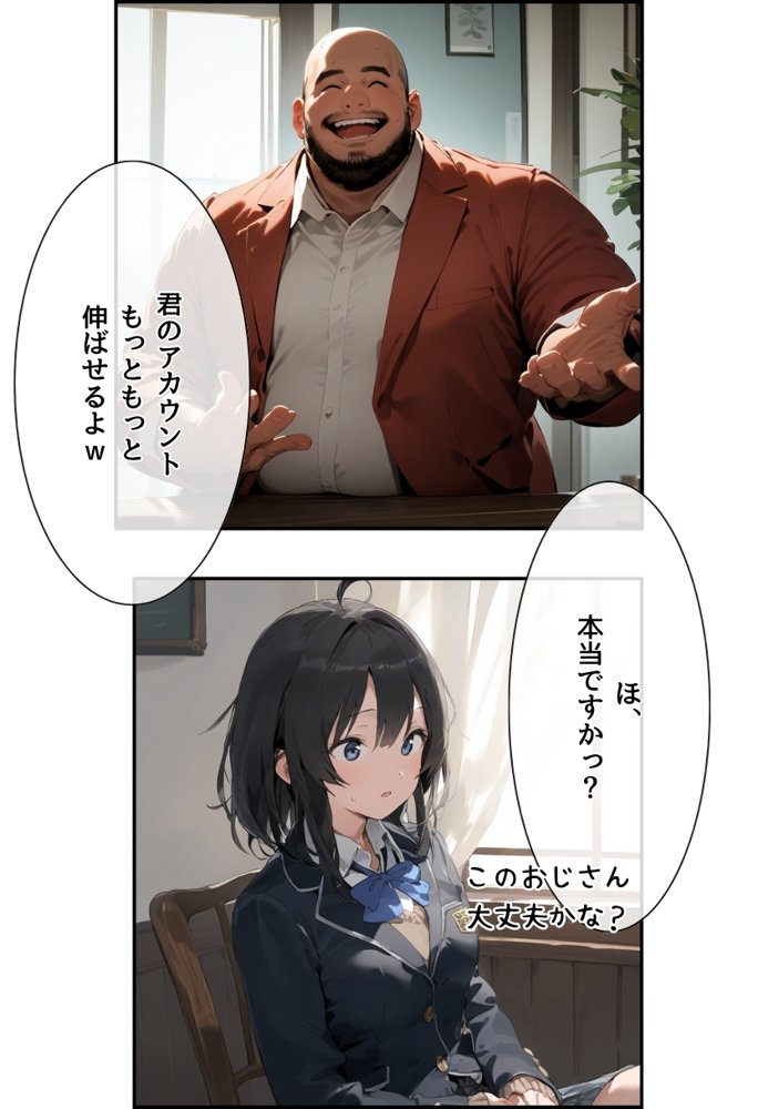 地味で華奢な裏垢女子がおじさんとハメ撮り生配信するまで エロ同人誌画像 009
