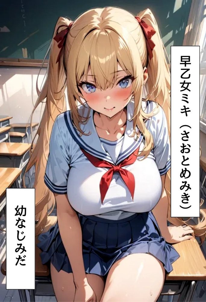 巨乳幼なじみ野外濃厚えっち エロ同人誌画像 002