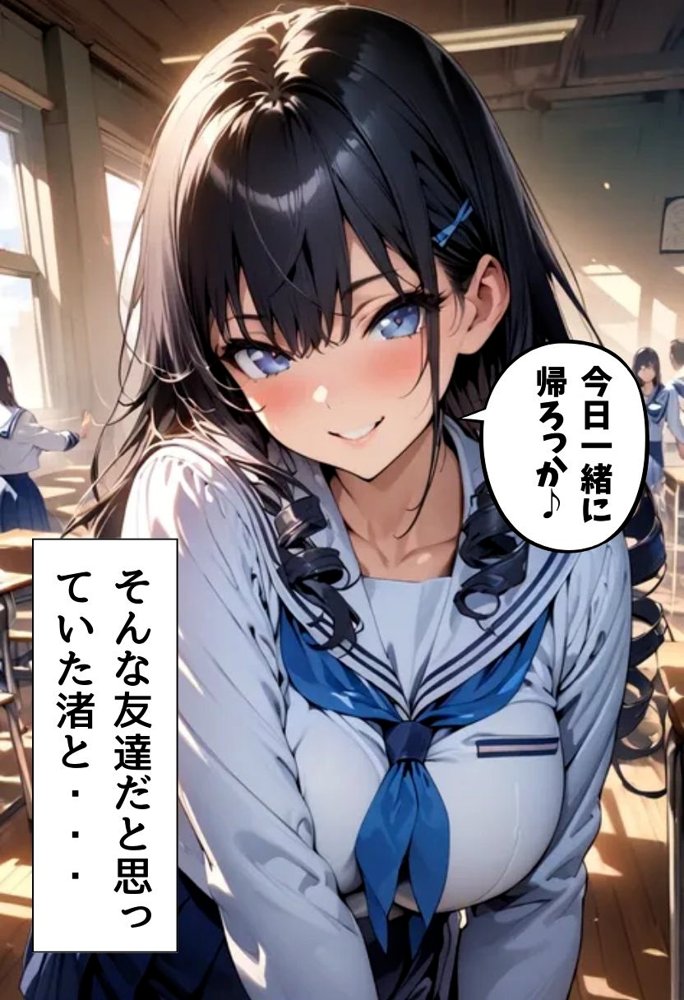 爆乳同級生と濡れ透けセックス エロ同人誌画像 003