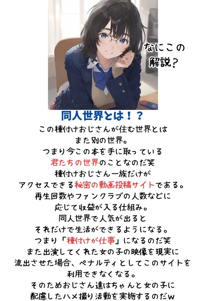 地味で華奢な裏垢女子がおじさんとハメ撮り生配信するまで エロ同人誌画像 019