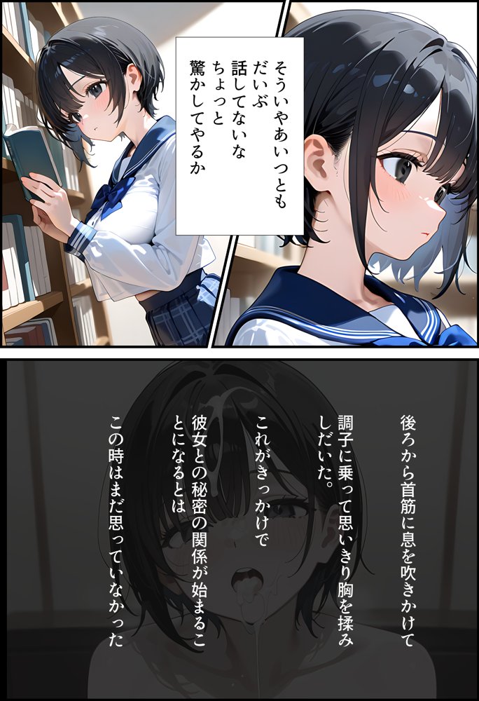 誰とも話さない幼なじみにいたずらしたらこうなります エロ同人誌画像 003