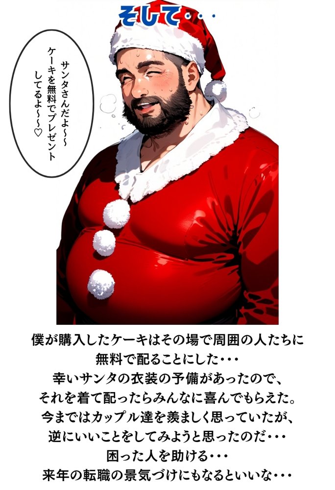 おじサンタ〜聖夜の全力射精〜 エロ同人誌画像 005