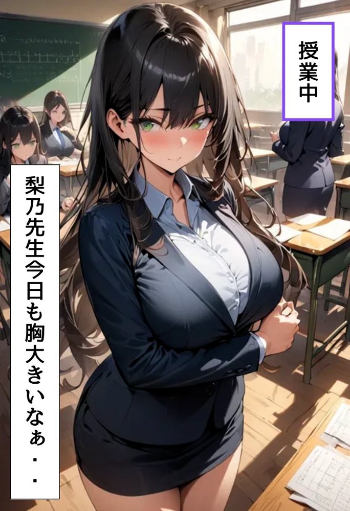 爆乳数学教師のえっちな授業 エロ同人誌画像 007