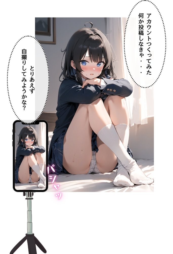 地味で華奢な裏垢女子がおじさんとハメ撮り生配信するまで エロ同人誌画像 061