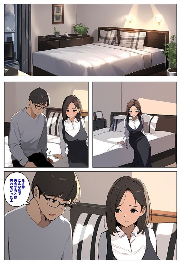 間男の提案に乗って不倫現場を目撃したら、最愛の妻が土下座してセックスのお願いをした。後編ルート2「2年後の再会編」 エロ同人誌画像 010