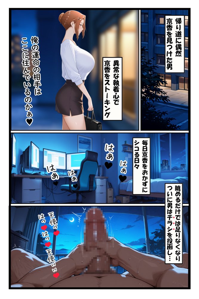 ストーカー日記 バイト先の店長に狙われた橘家 京香編 エロ同人誌画像 027