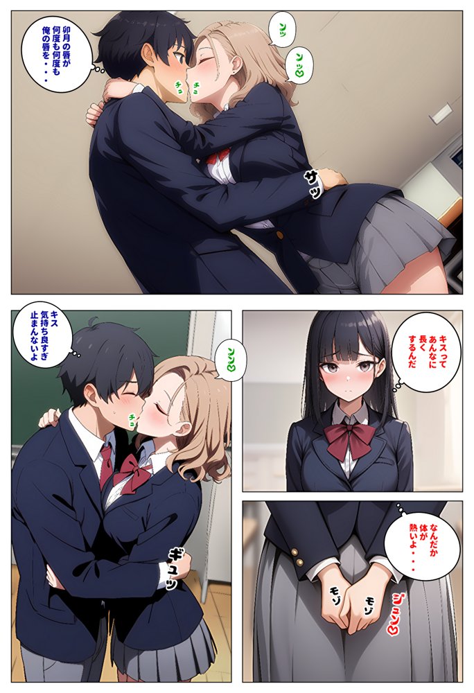 【メッチャエロい作品なので新作セールします】委員長とギャルがセックス勝負を始めたんだが俺が審判をする事になった話 エロ同人誌画像 009