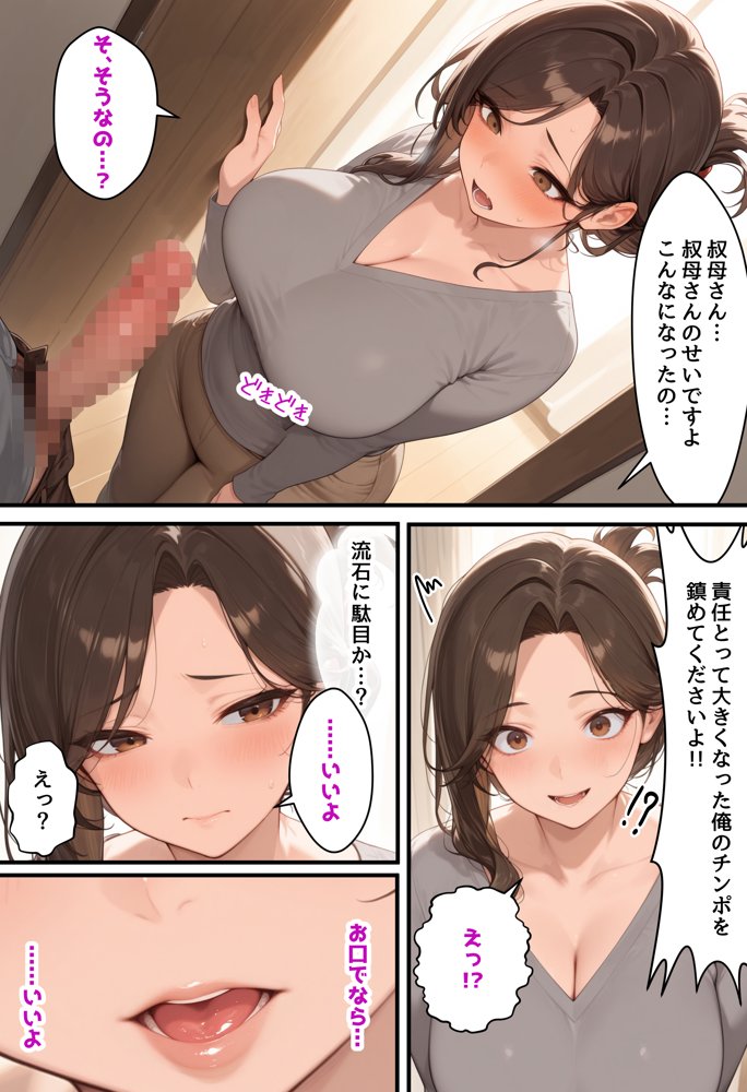 アラサー叔母さんは隙だらけ エロ同人誌画像 011