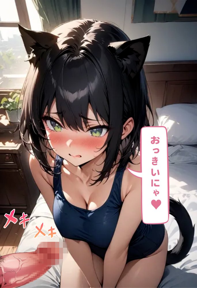 発情期の黒猫拾った話 エロ同人誌画像 013