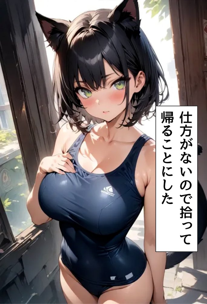 発情期の黒猫拾った話 エロ同人誌画像 004