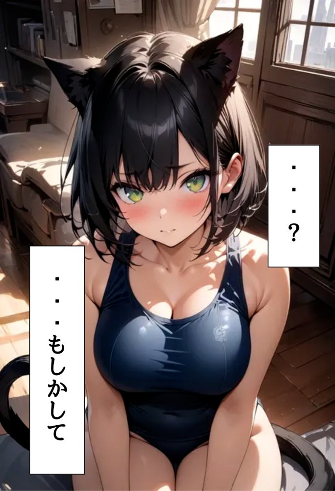 発情期の黒猫拾った話 エロ同人誌画像 007
