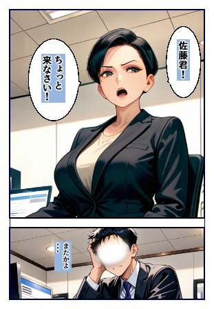 行き遅れのムカつく女上司をわからせてやった話 エロ同人誌画像 001