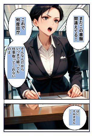 行き遅れのムカつく女上司をわからせてやった話 エロ同人誌画像 002
