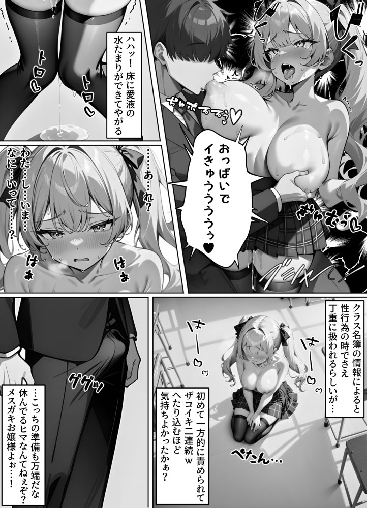催〇クラス名簿 〜巨大財閥のメス◯キ令嬢が性処理ATM犬に堕ちる話〜 エロ同人誌画像 017