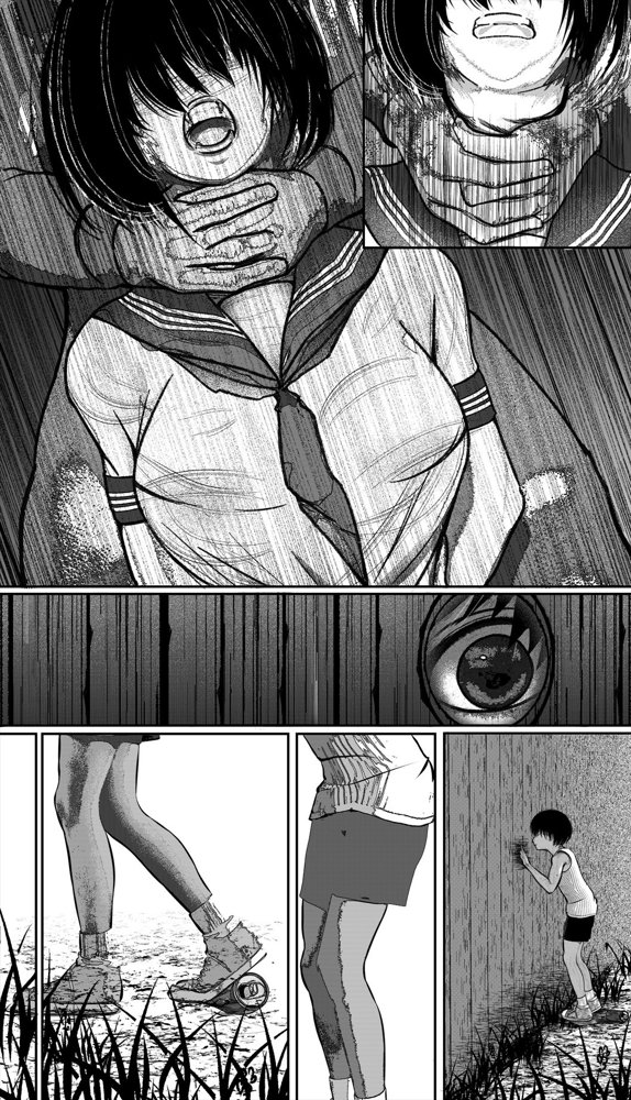 首絞め！漫画・スナッフシリーズ「三部作総集編」/首絞めリョナ・コミック作品 エロ同人誌画像 024